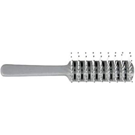 Dukal Hair Brush- Adult- Gray- 8 in. long- plastic bristles with rounded gray tips HB02